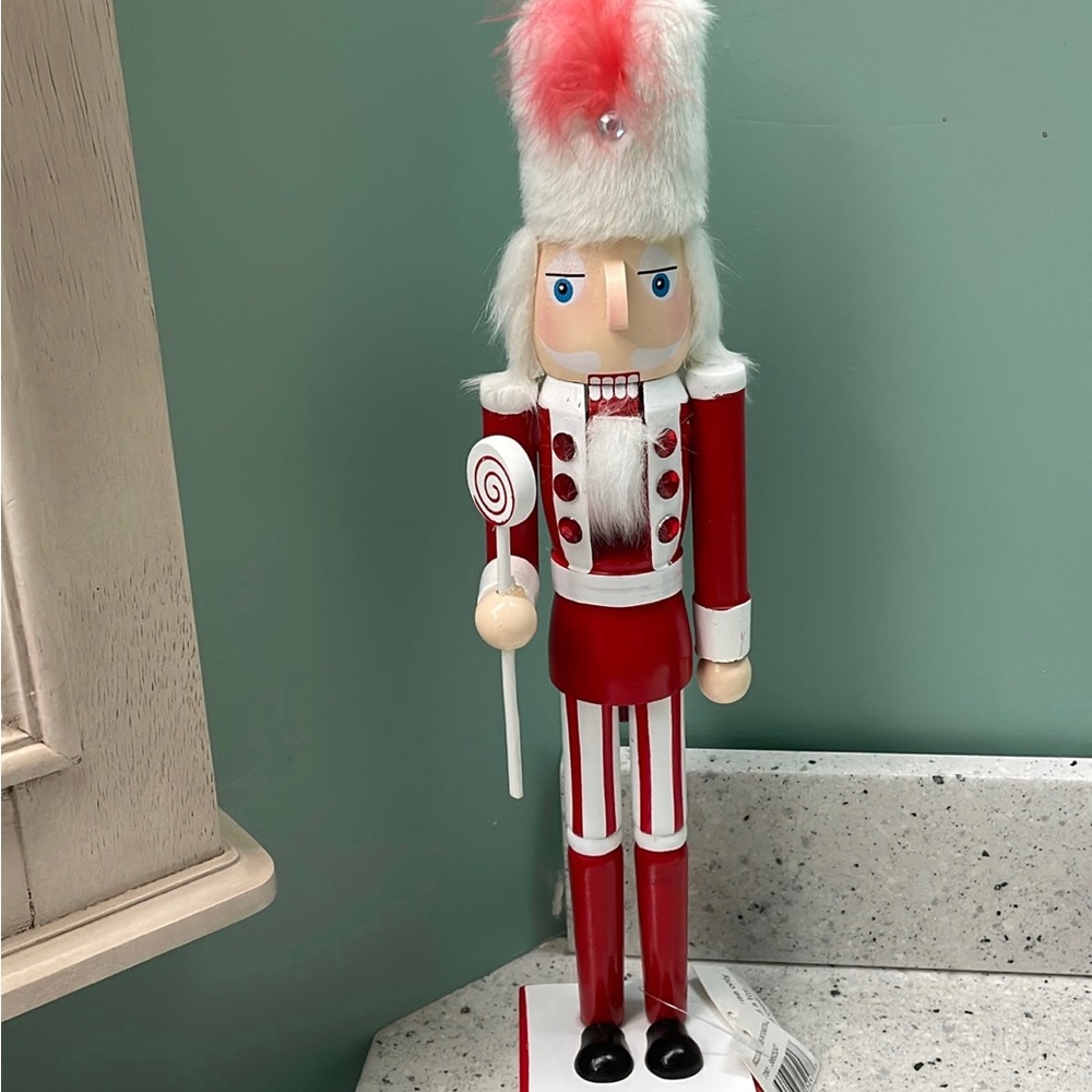 Whimsical peppermint Nutcracker 🎄